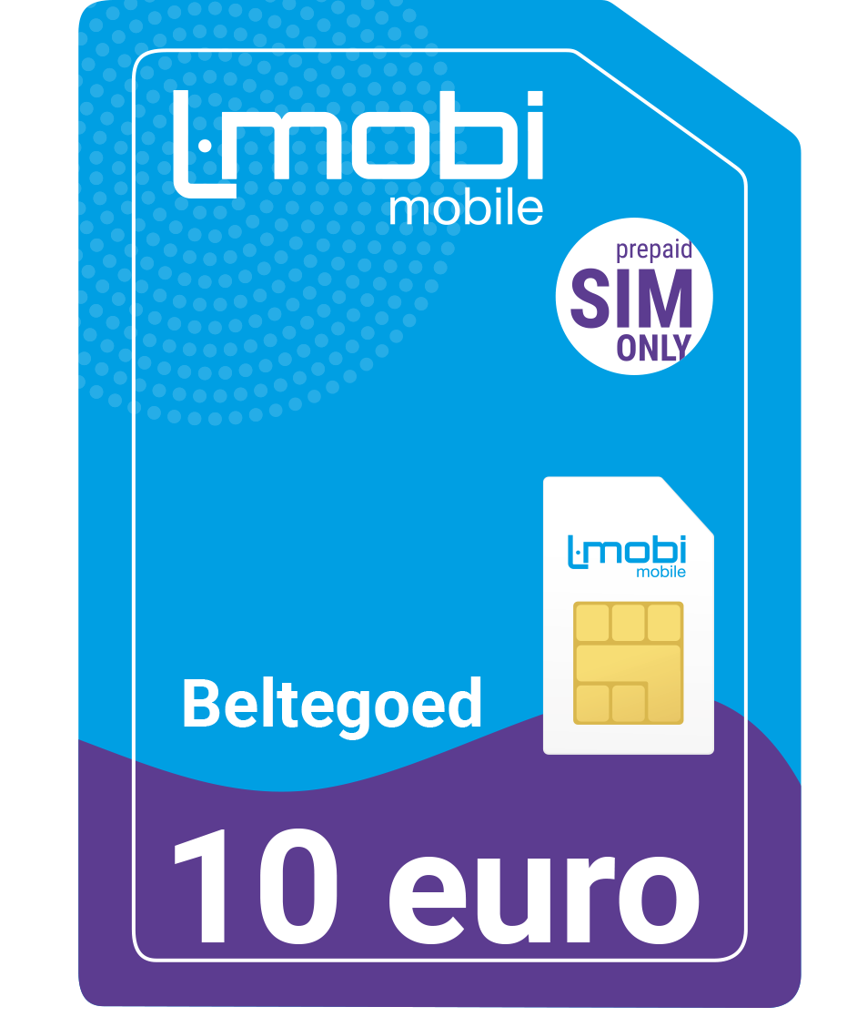 Sim + 10 euro Beltegoed -